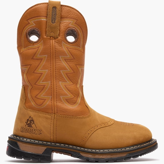Rocky Original Ride Branson Saddle Roper Waterproof Western Boot