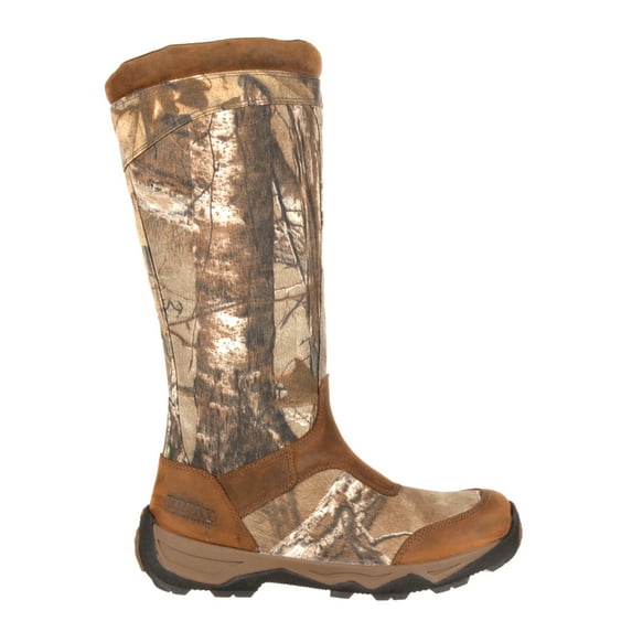 Rocky Mens Retraction Snake Resistant Camo Round Toe Pull On Boots Shoes