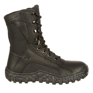 Rocky Mens S2v 8 Inch WaterResistant Soft Toe Tactical  Work Safety Shoes