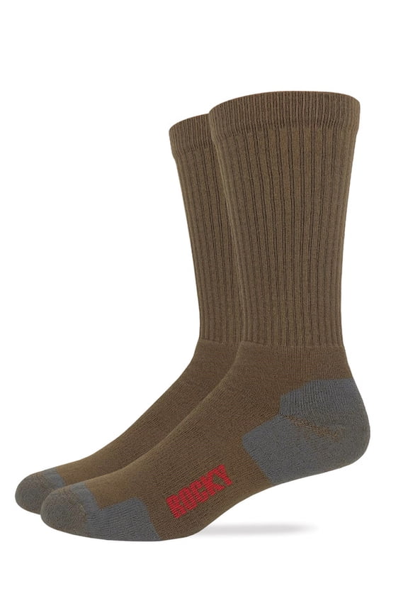 Mens Ultra Dri Cushioned Crew Socks 2 Pair Pack