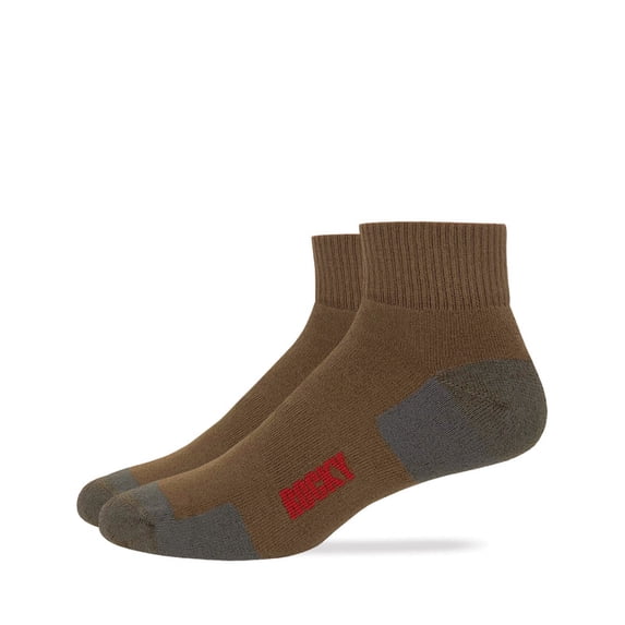 Rocky Mens Ultra Dri Cushioned Quarter Socks 2 Pair Pack