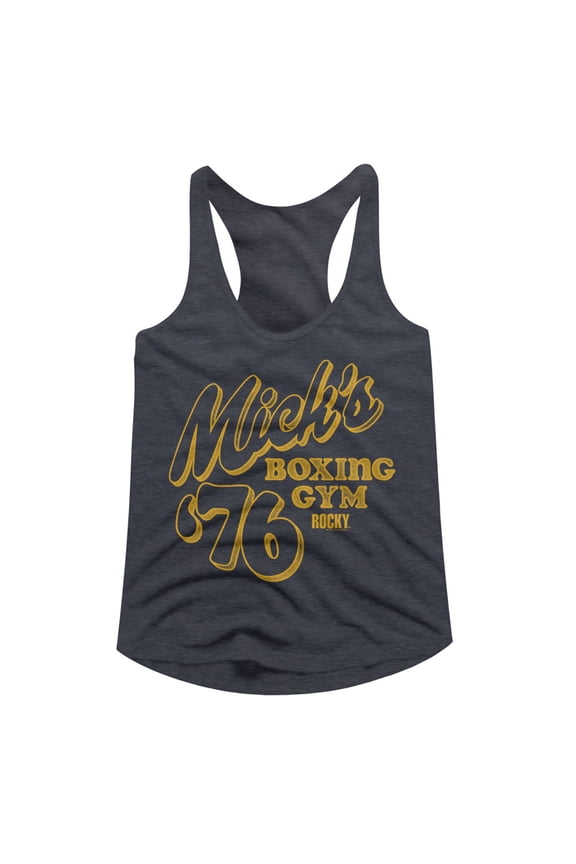 Rocky Micks Navy Heather Women's Racerback Tank Top