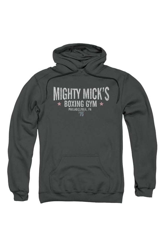 Rocky Mighty Micks Boxing Gym Adult Pullover Hoodie Sweatshirt Charcoal