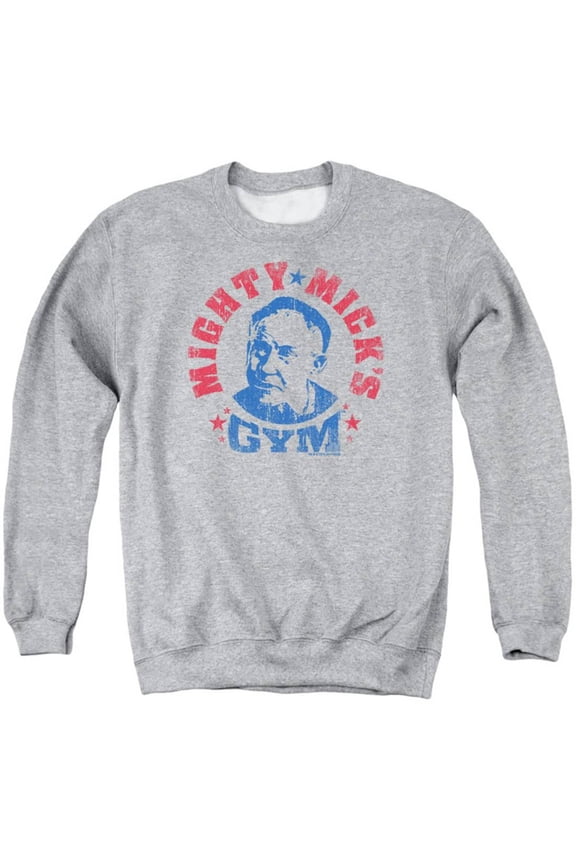 Rocky Mighty Micks Gym Adult Crewneck Sweatshirt Athletic Heather