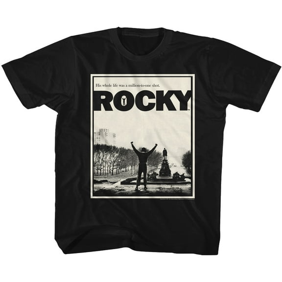 Rocky Million To One Black Toddler T-Shirt