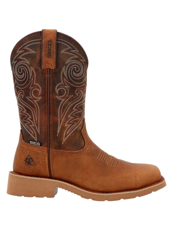 MonoCrepe 12” Waterproof Western Boot, Bronze Brown, Size 9(M)