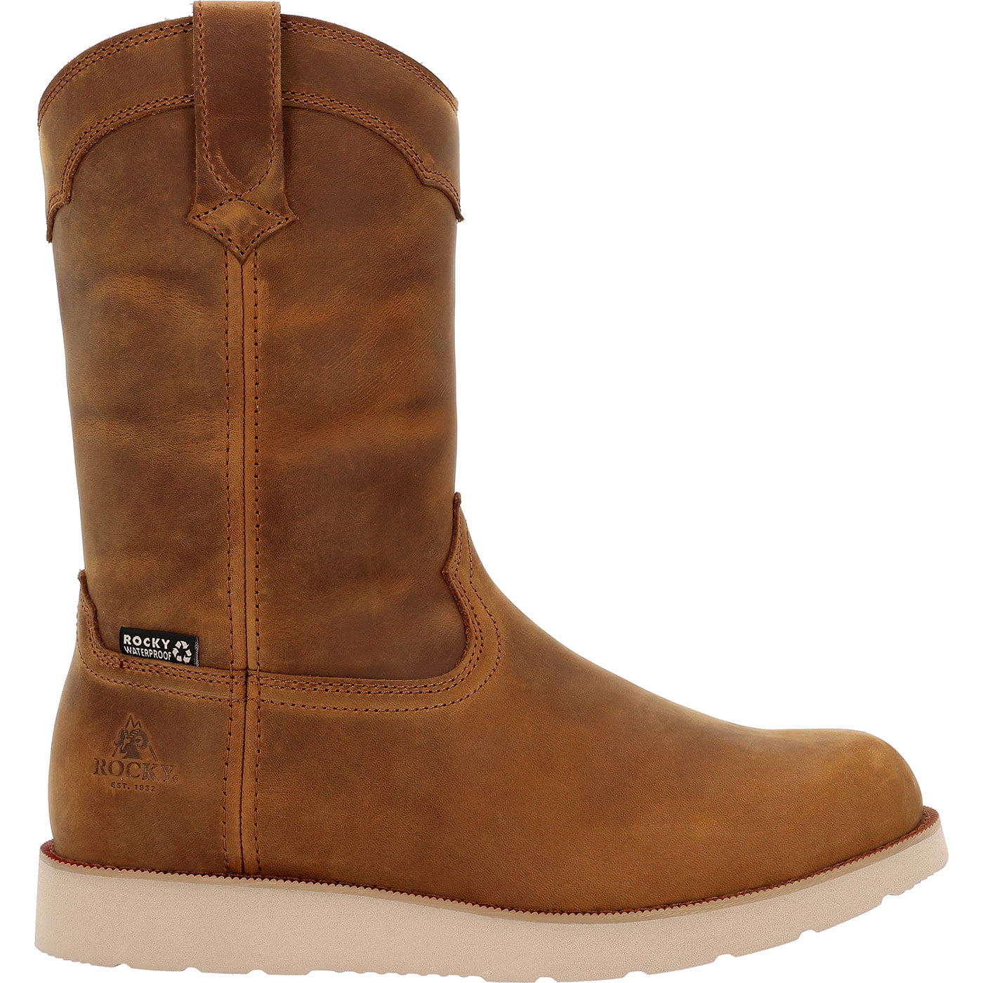 【 roco… 】 Rocky MonoCrepe Wedge 11” Waterproof Work Boots - Walmart.com