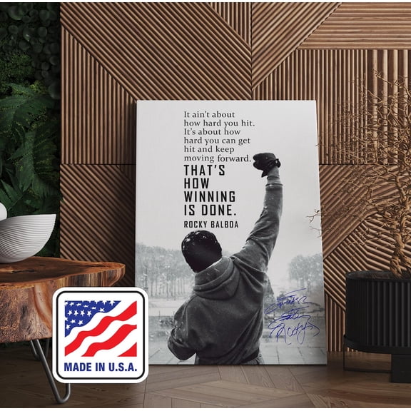Rocky Motivational Quote Poster, Wall Art, Unframed Paper Poster 8x10in