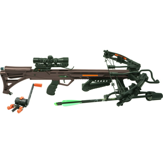 Rocky Mountain 415 Crossbow with Crank. Dark Earth Color.
