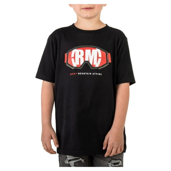 Rocky Mountain ATV/MC 197-858-0003 Youth Eagle-I T-Shirt - Black - Large