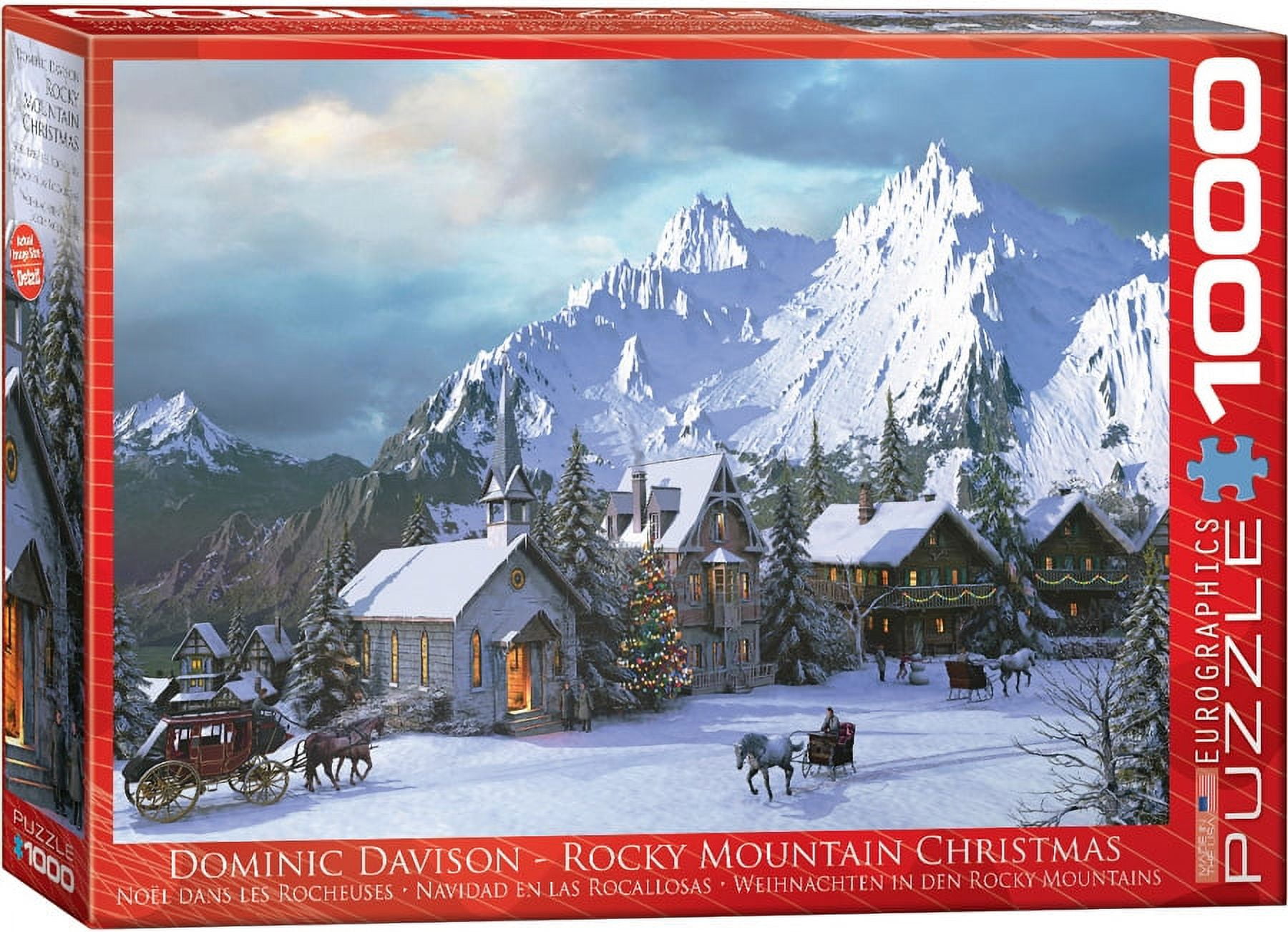 Rocky Mountain Christmas by Dominic Davison 1000-Piece Puzzle