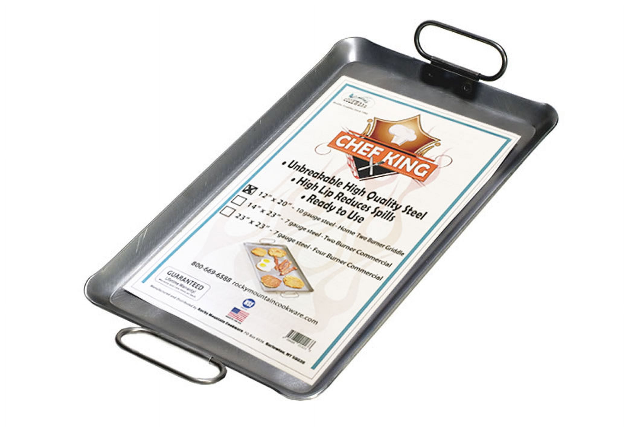 Rocky Mountain Cookware Chef King 10 Gauge Steel Griddle