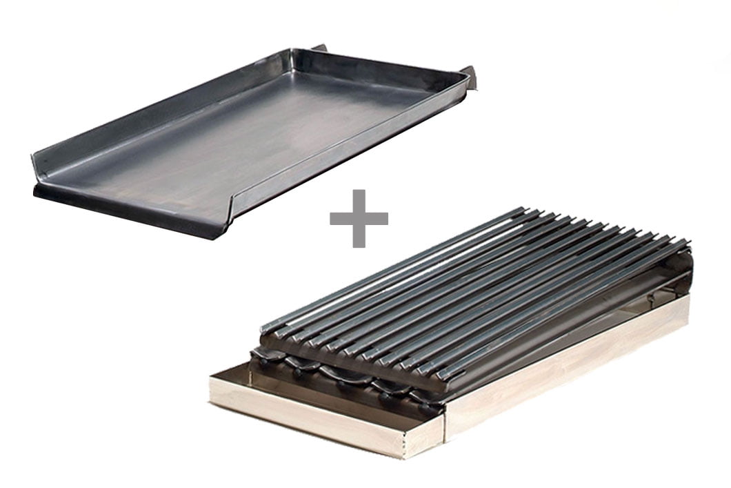 Rocky Mountain Cookware MGB12-8 2-Burner Add on Griddle/Broiler Combo