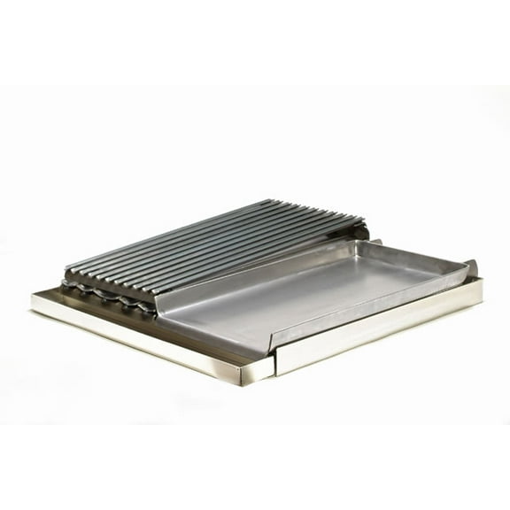 Rocky Mountain Cookware MGB24SS-8 4-Burner Side-By-Side Add on Griddle Combo