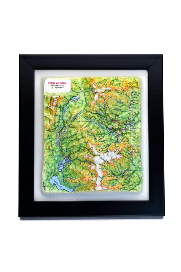 Rocky Mountain National Park 3D Raised Relief Map