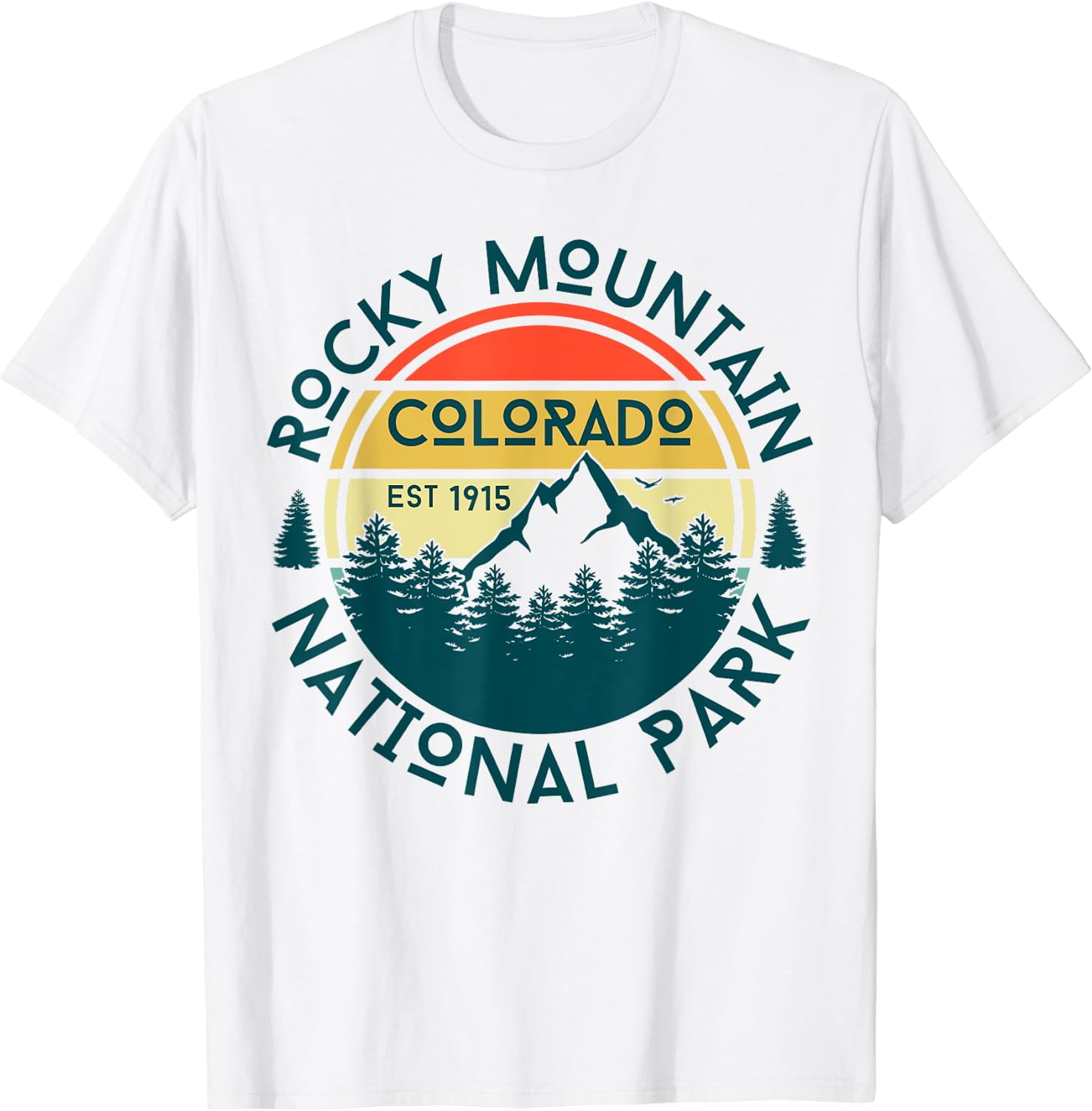 Rocky Mountain National Park Colorado Nature Hiking T-Shirt - Walmart.com