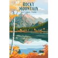 thumbnail image 1 of Rocky Mountain National Park, Colorado, Painterly National Park Series (12x18 Wall Art Poster, Room Decor), 1 of 3