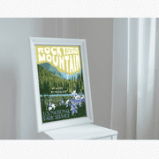 Rocky Mountain National Park Colorado Vintage Travel Poster, Poster Only
