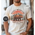 thumbnail image 1 of Rocky Mountain National Park Graphic Shirt Retro Alpine Hiking Adventure Art Tee Comfort Colors Unisex Cotton T-Shirt, Sizes S-3XL, 1 of 3