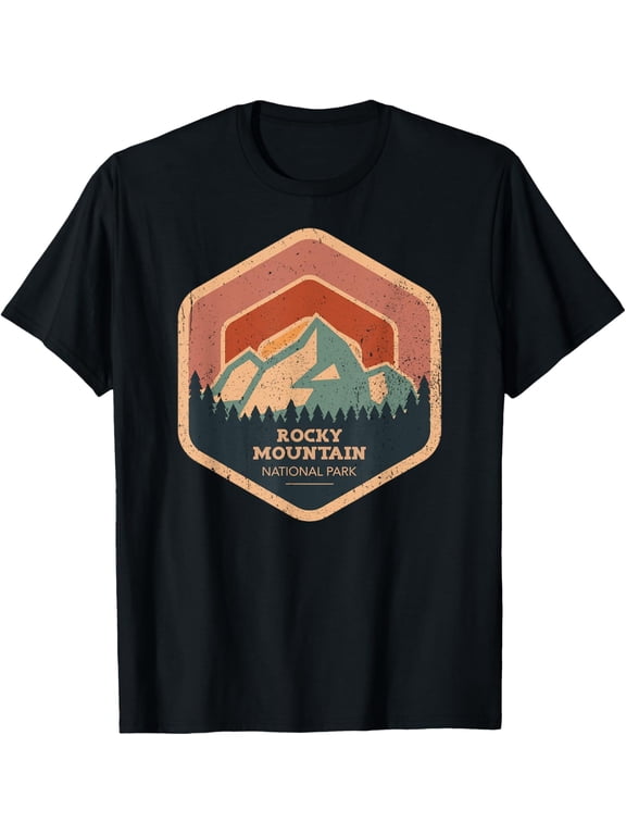Rocky Mountain National Park Retro Sunset Vintage T-Shirt