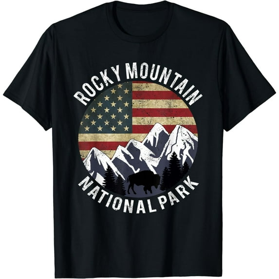 Rocky Mountain National Park Shirt Retro Vintage Colorado T-Shirt