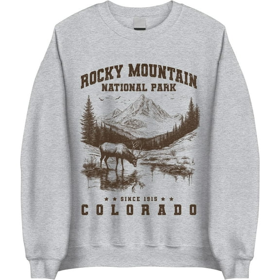 Rocky Mountain National Park Sweatshirt - Rocky Mountain Hiking Sweatshirt, Nature Lover Crewneck