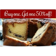 Rocky Mountain Old Fashioned Cinnamon Streusel Coffee Cake-3.1lb, Buy One, Get One 1/2 off - 2 cakes