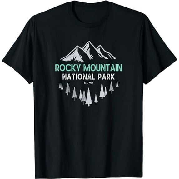 Rocky Mountain T-Shirt Vintage National Park Shirt