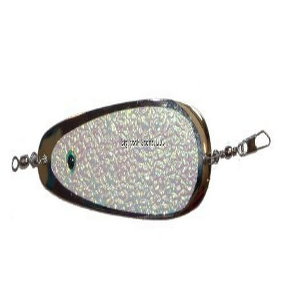 Rocky Mountain Tackle Company 4.25" Nickel Glow Crush Dodger