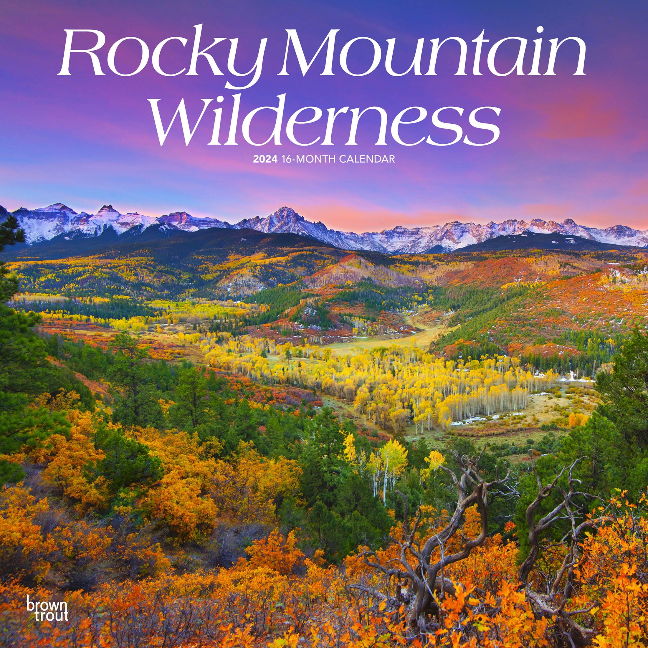 Rocky Mountain Wilderness 2025 12x24" (Hanging) Wall Calendar