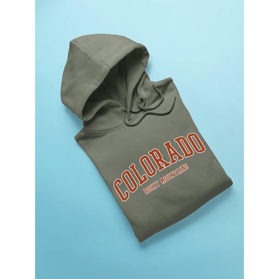 Rocky Mountains Colorado State Hoodie Men's -SelectDesign