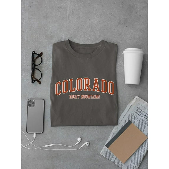 Rocky Mountains Colorado State T-shirt Color Men's -SelectDesign