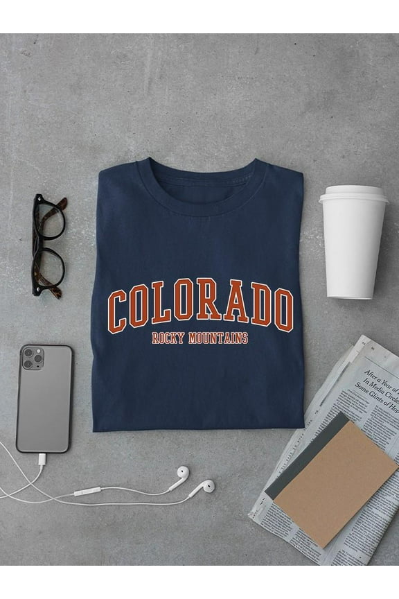Rocky Mountains Colorado State T-shirt Color Men's -SelectDesign