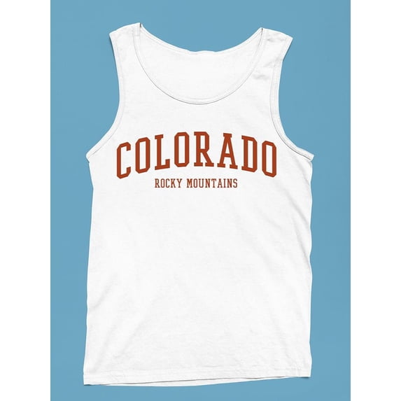 Rocky Mountains Colorado State Tank Top Men's -SelectDesign