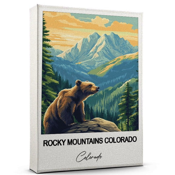 Rocky Mountains Colorado Travel Wall Art Colorado Canvas Travel Wall Decor with Timeless Appeal A Special Gift for Loved Ones