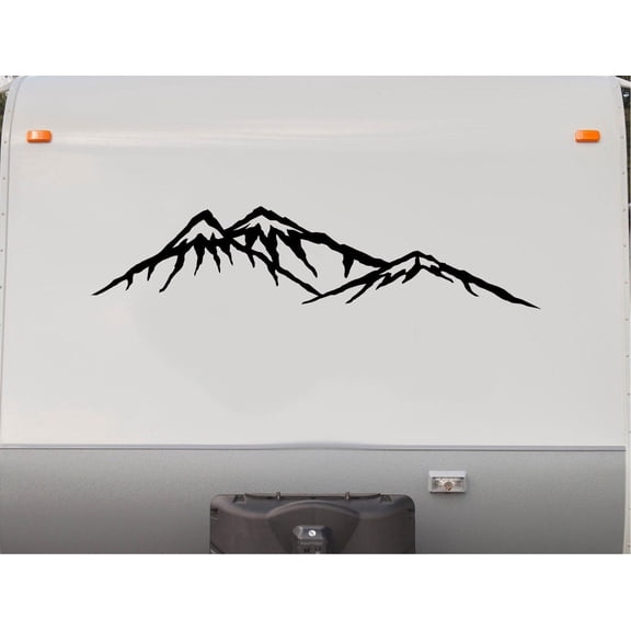 Rocky Mountains Decal RV Camper Motor Home Sticker Mountain Scene
