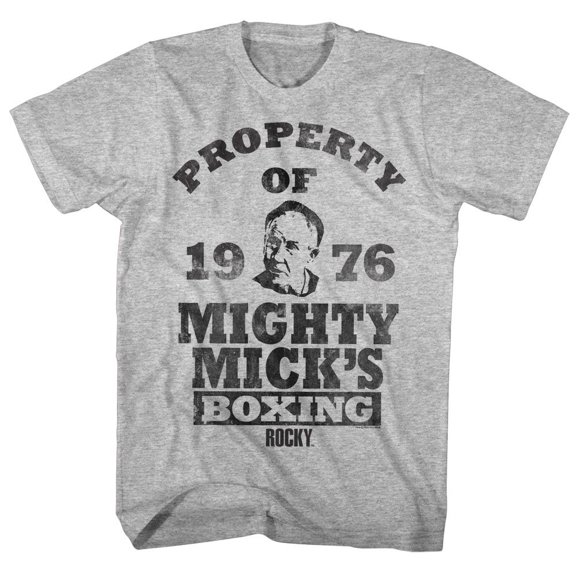 Rocky Property Of Gray Heather Adult T-Shirt 3Xlt