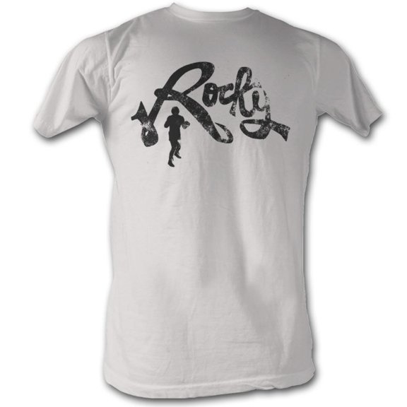 Rocky Movies Rocky Cursive Adult Short Sleeve T Shirt