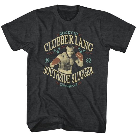 Rocky Southside Slugger Black Heather Adult T-Shirt 5Xl