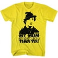 thumbnail image 1 of Rocky My Mom Hits Harder Yellow T-Shirt, 1 of 2