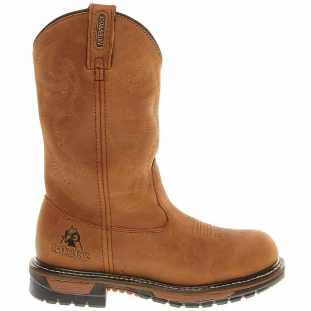 Rocky Original Ride Branson Steel Toe Waterproof Western Boots Size 11(WI)