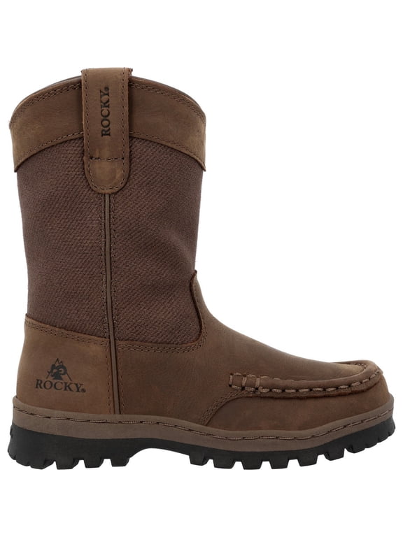 Outback LTE Kids’ Pull-On Outdoor Boot, Brown, Size 12(M)