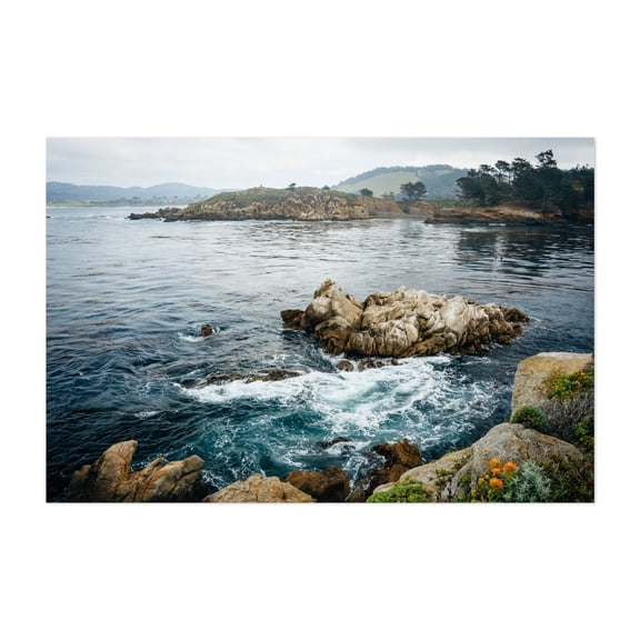 Rocky Pacific in Carmel - Big Sur California Photography Coast Ocean Waves Scenic Nature Landscape Waterfall Unframed Wall Art Print 4 x 6 inches