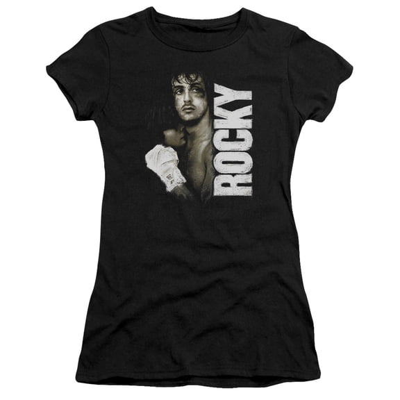 Rocky Painted Rocky Junior Women's T-Shirt Sheer Black