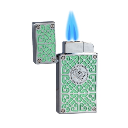 Rocky Patel Burn Collection Lighter - Bright Green