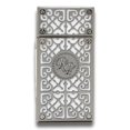thumbnail image 1 of Rocky Patel Burn Torch Flame Double Jet Cigar Lighter - White & Gunmetal, 1 of 7