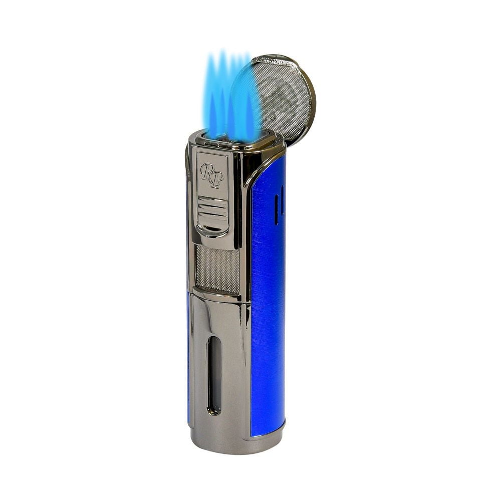 Rocky Patel Envoy 5 Torch Lighter – Gunmetal and Blue