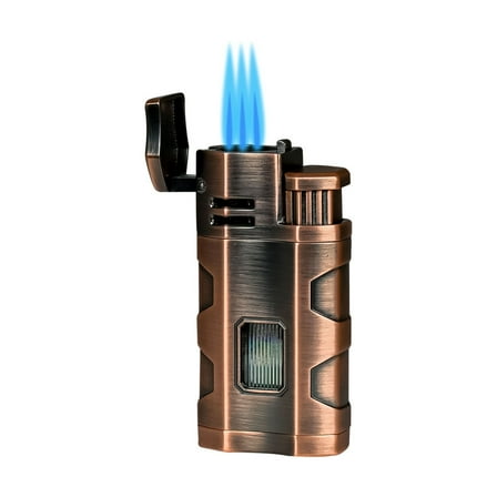 Rocky Patel Hex Triple Flame Cigar Lighter - Copper