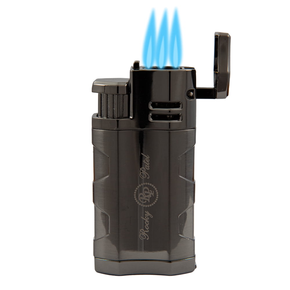 Rocky Patel Hex Triple Flame Cigar Lighter - Gunmetal