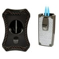 thumbnail image 1 of Rocky Patel Nero Lighter and Viper Cutter Cigar Set - Solver Gunmetal and Red, 1 of 5